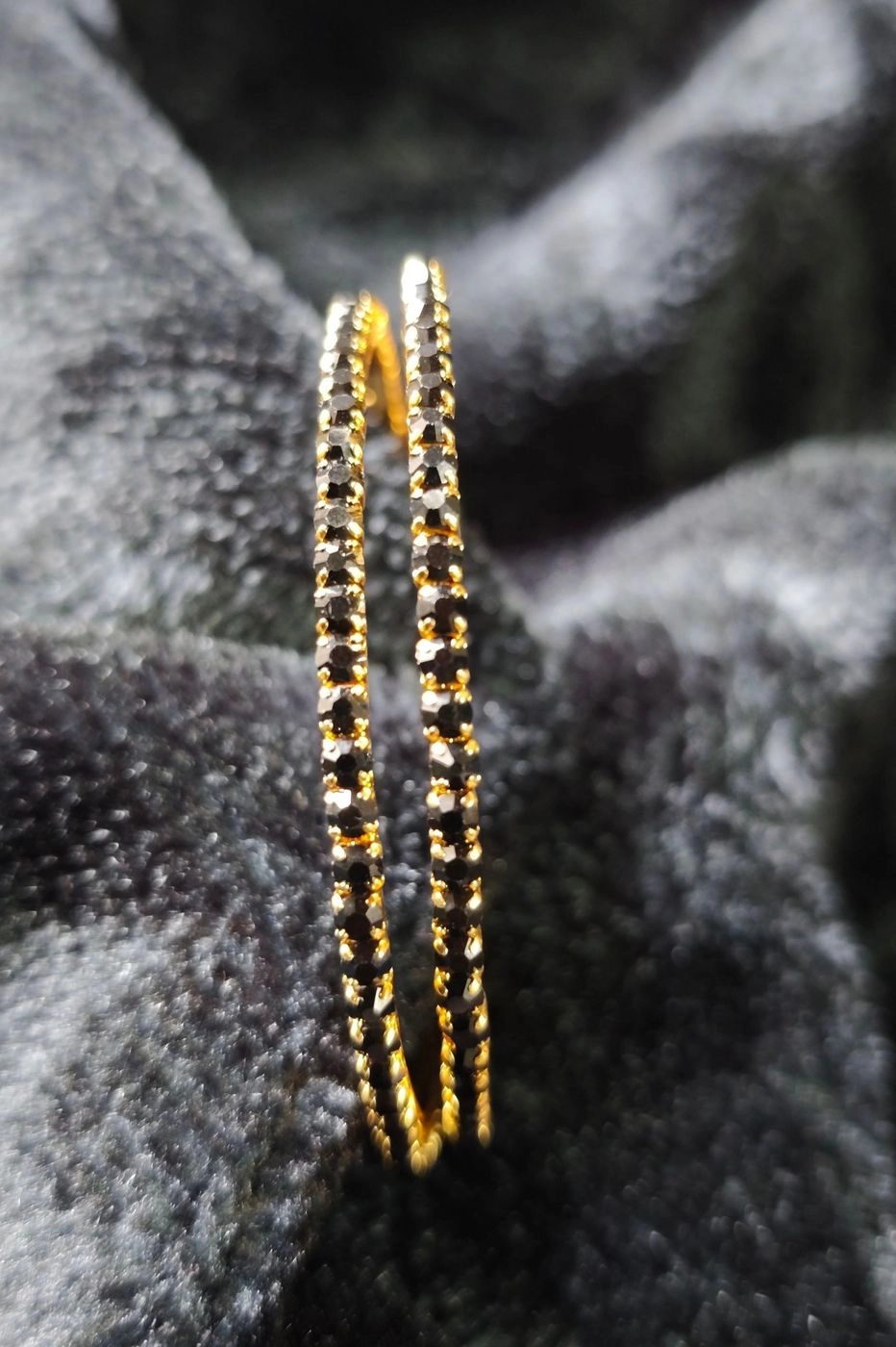 Midnight Onyx Eternity Bangles 2