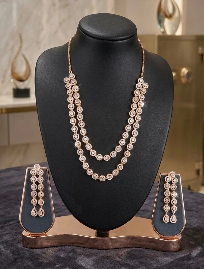 AD white double layerd chain 2