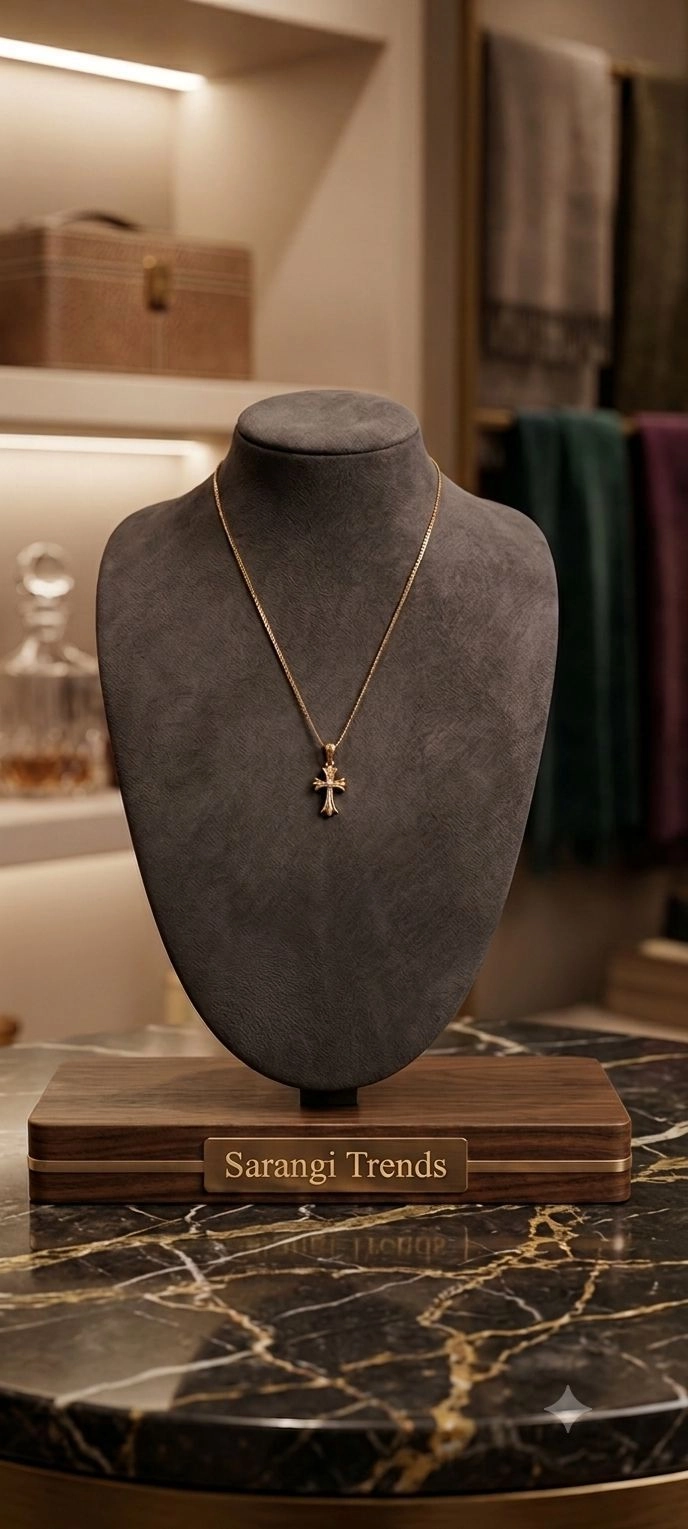 Anti Turnish Chain with Cross Pendant