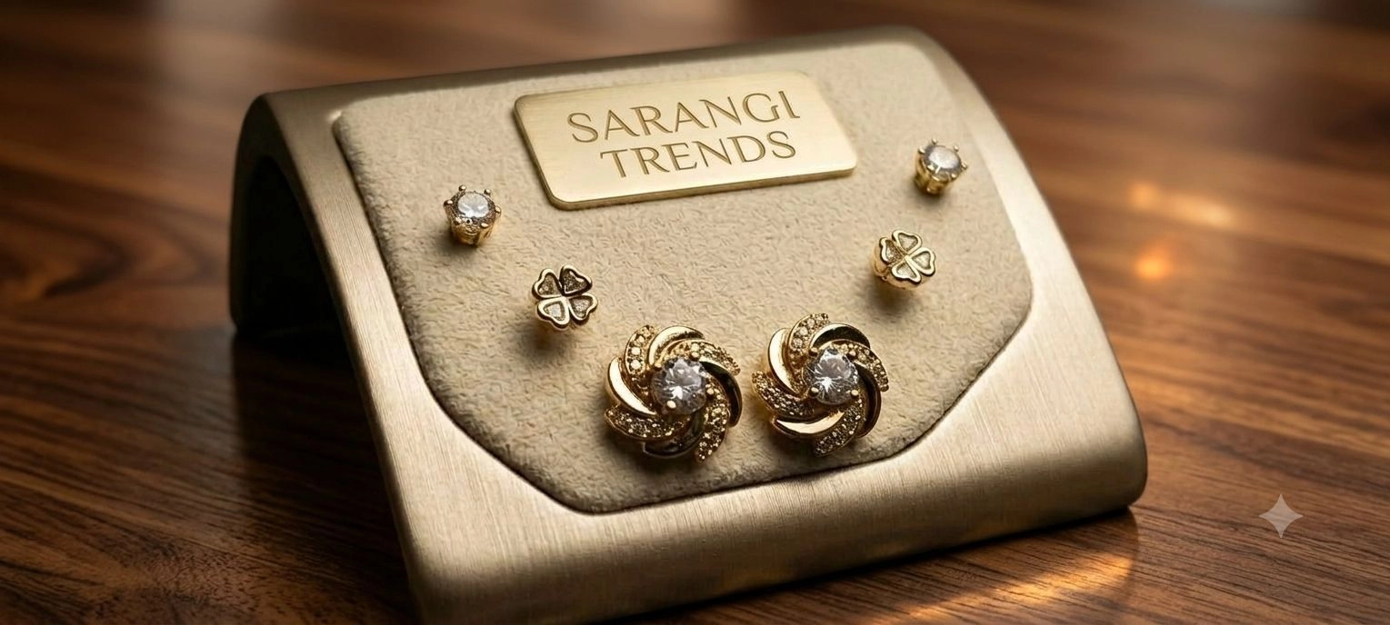 Anti Turnish AD stone Earrings