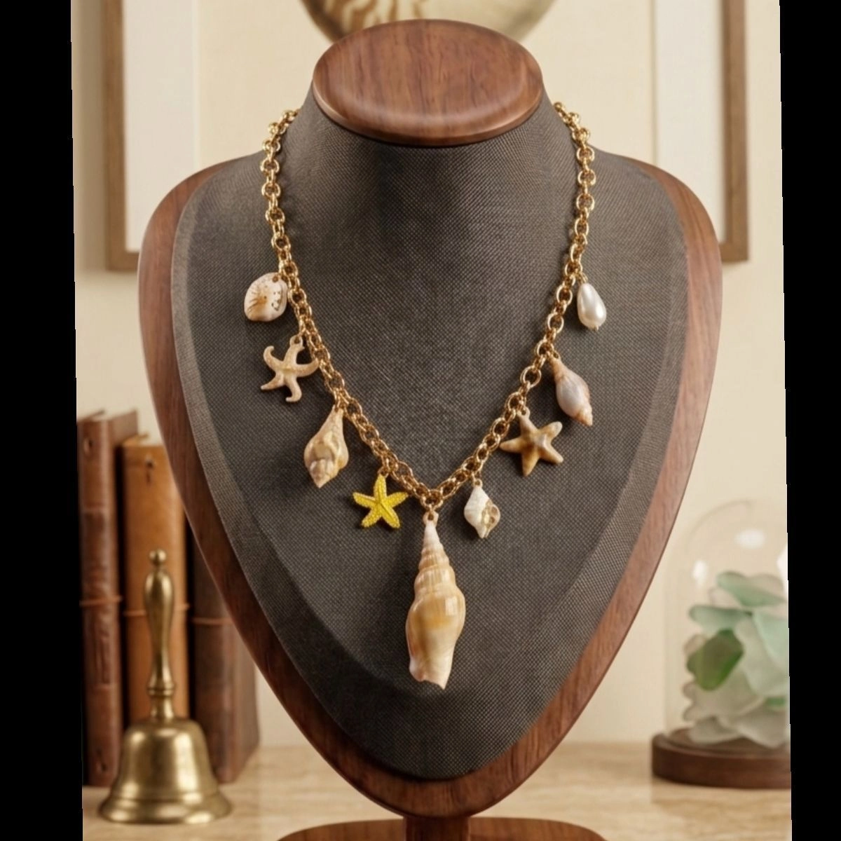 Ocean Breeze Shell Charm Necklace
