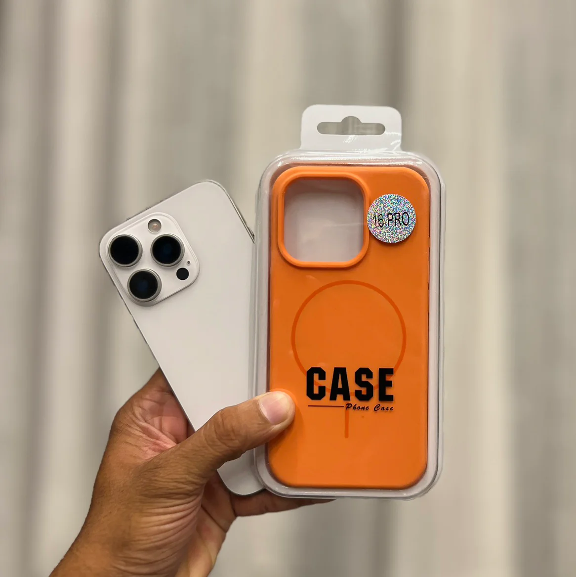 Magsafe Silicone Case Orange Colour