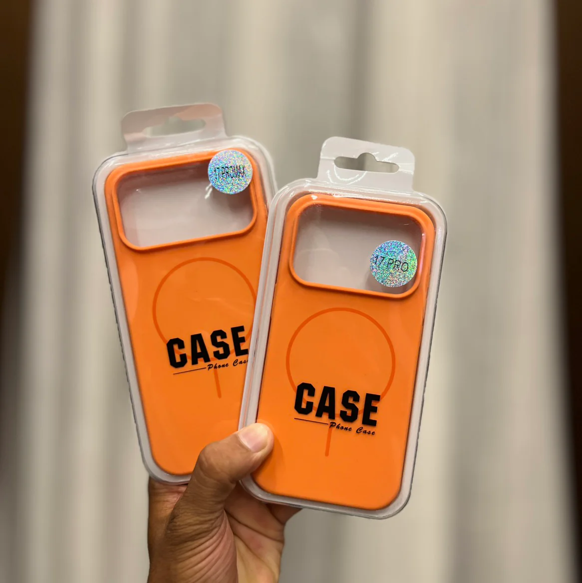 Magsafe Silicone Case Orange Colour 4