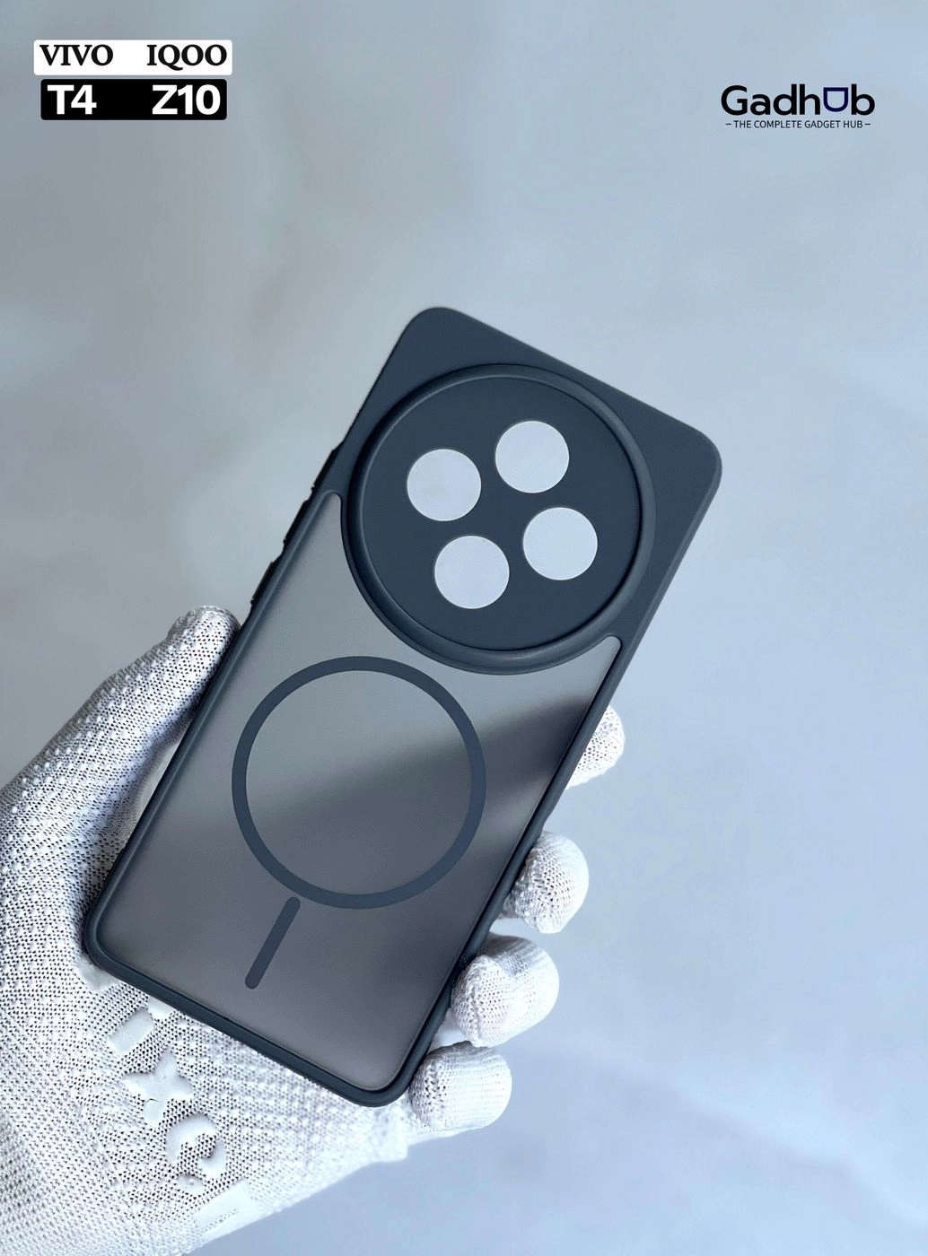 Vivo T4 / Iqoo Z10 Camera Protective Smoky Case 3