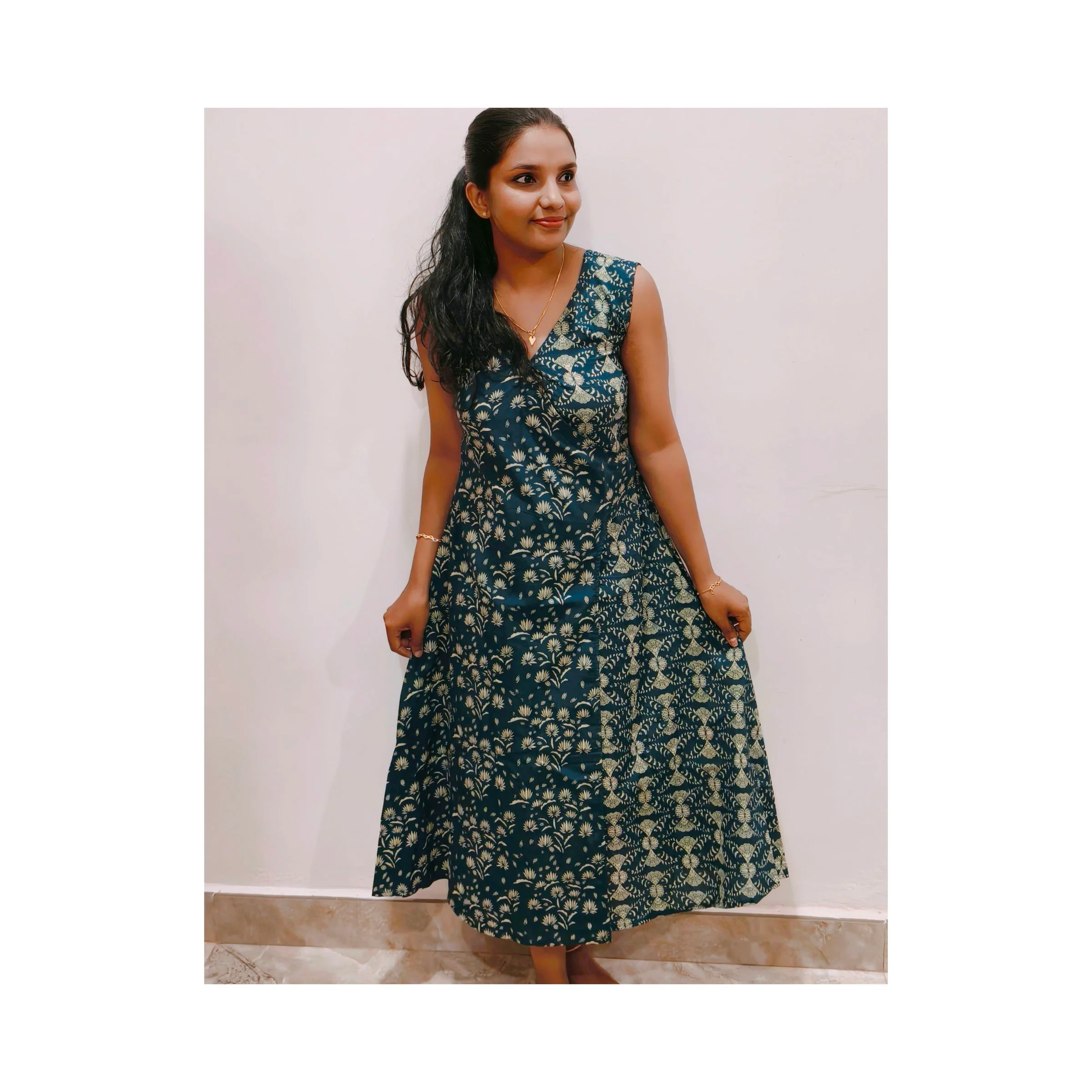 Teal Garden Wrapper(DT006)