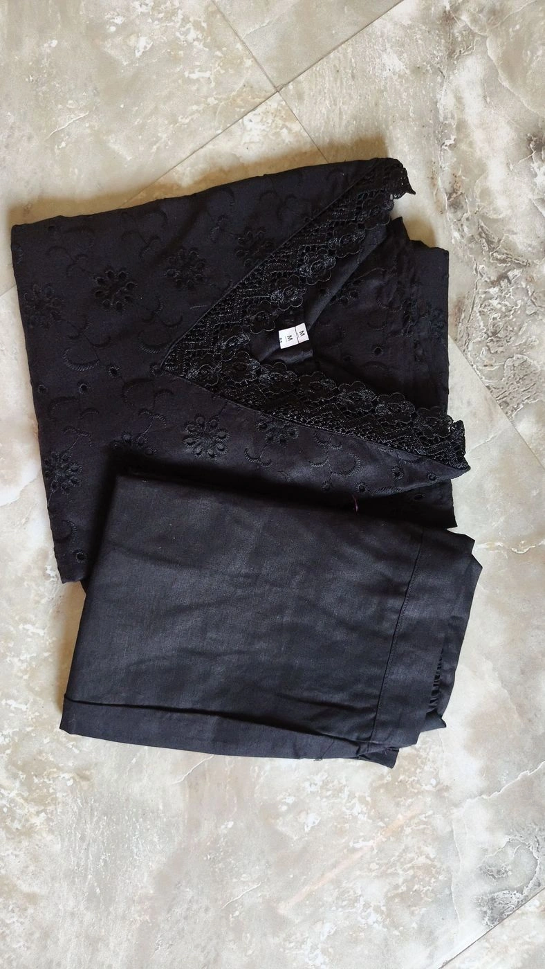 Black Hug: Pure Cotton hackoba Co-ord Set (DT026)