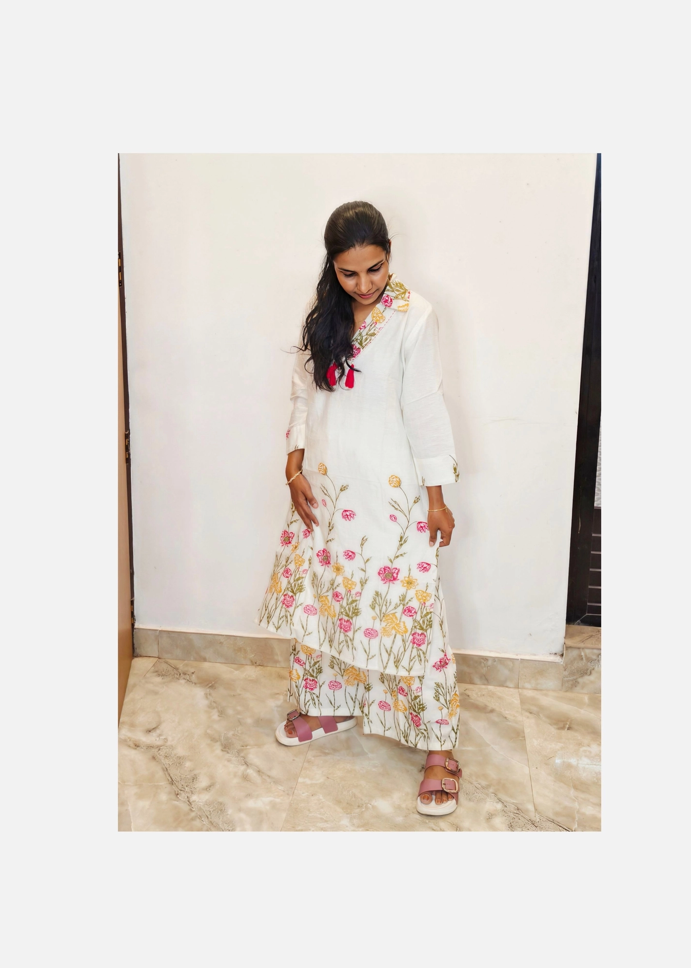 Floral dream: Pure cotton printed Co-ord Set (DT027) 2