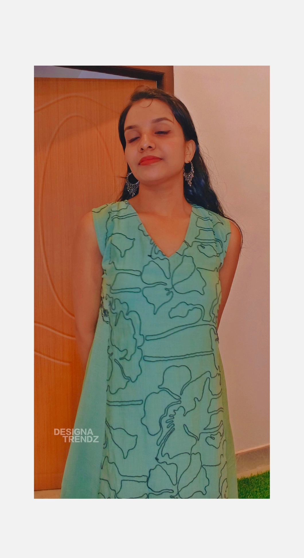 Pista-Cute: Mul-chanderi fit and flare Aline dress (DT042) 5