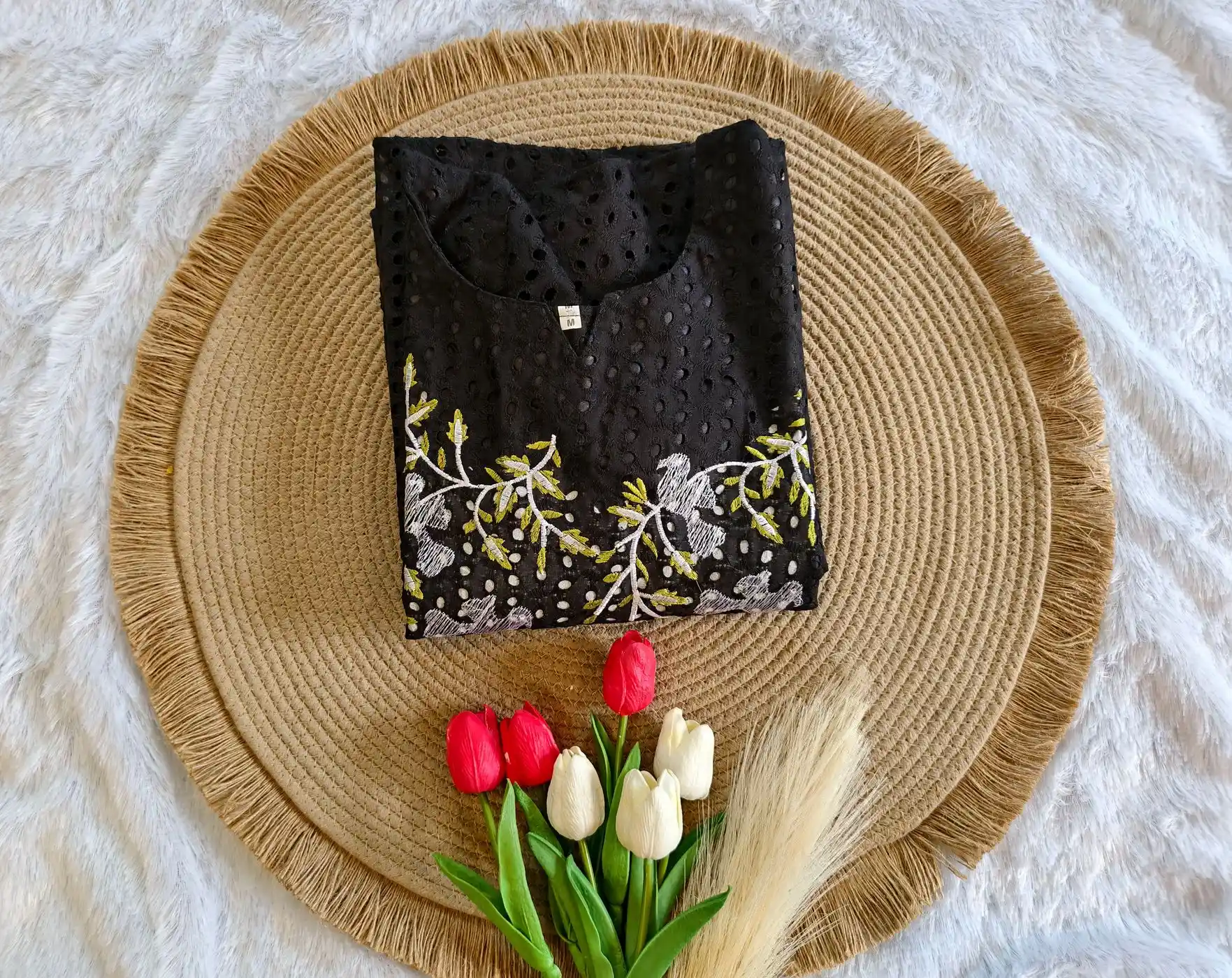 BlackNest: Pure cotton Hackoba Aline dress(DT049) 2