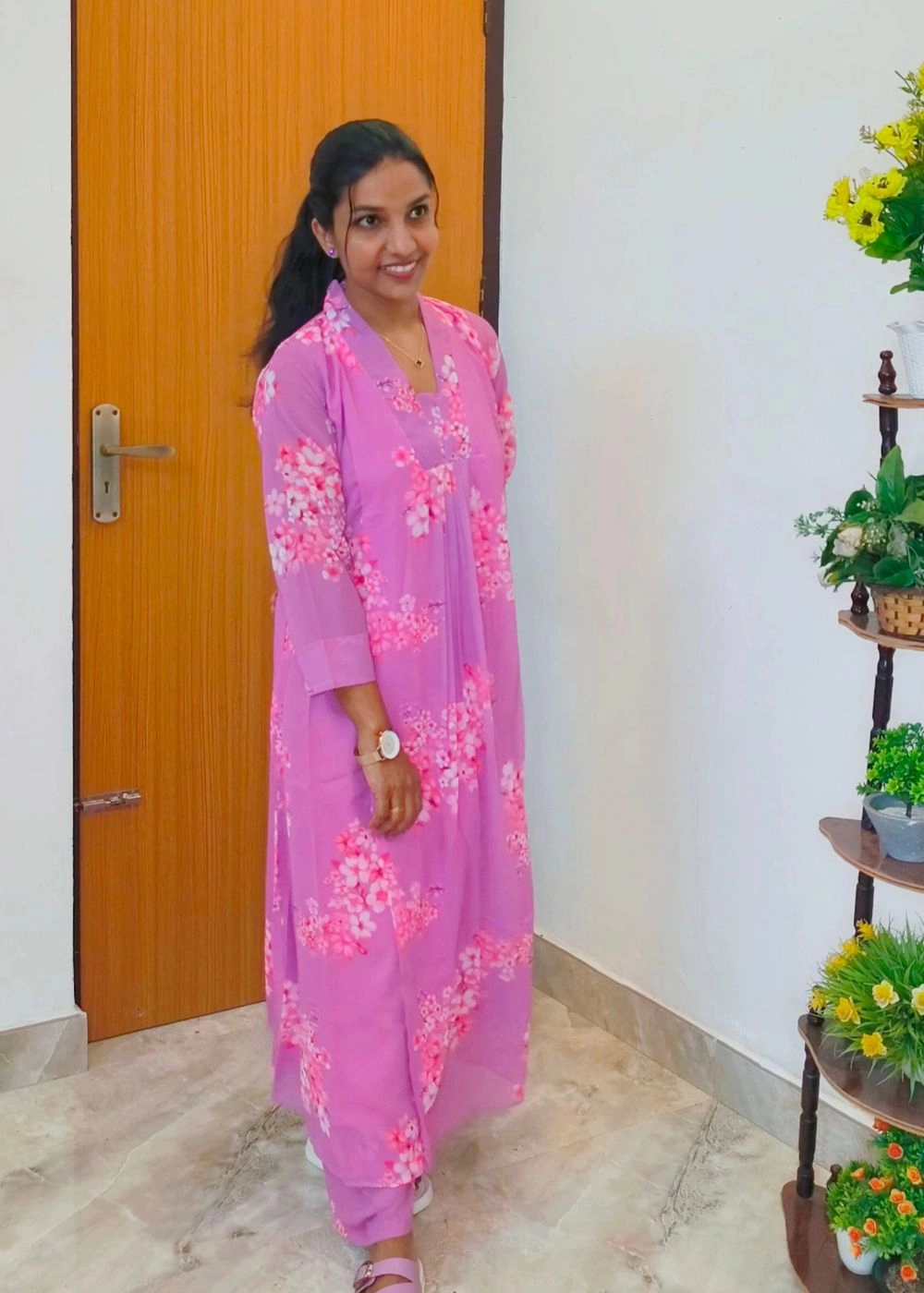 Lilly 🌸: Georgette Aline Coordset with floral print (DT068) 6