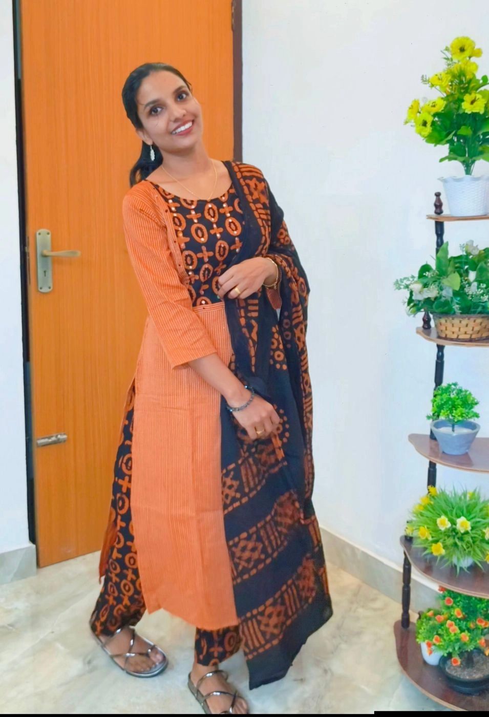 Daisy: Pure Kantha Cotton 3 piece set(DT073)