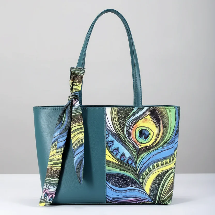 Peacock tote
