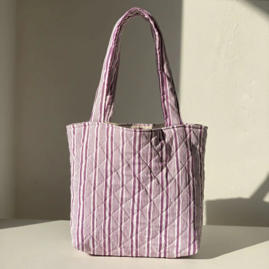 Lilac bun tote bag 2