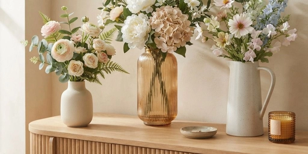 Aesthetic flower& Flower vases🏺
