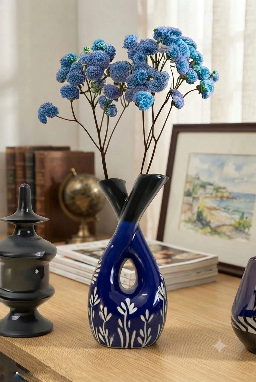 Sculpture twisted shape flower vase 1
