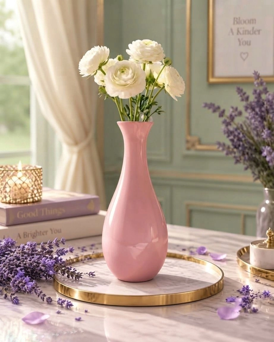 Minimalist ceramic bud flower vase