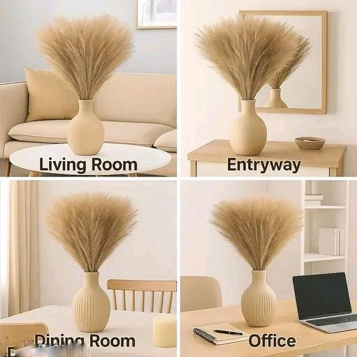 Fluffy artificial pampas grass 3