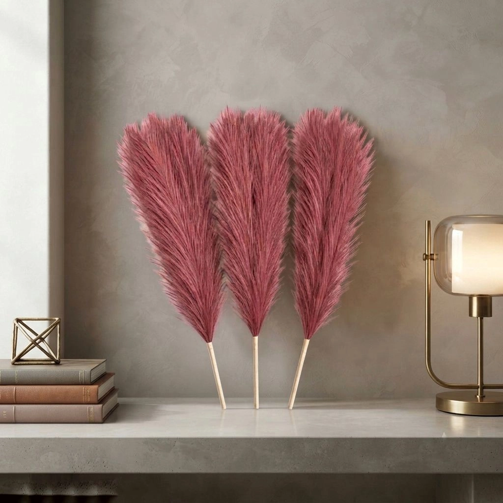 Fluffy artificial pampas grass 1