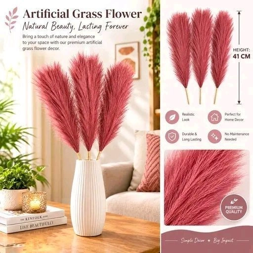 Fluffy artificial pampas grass 2