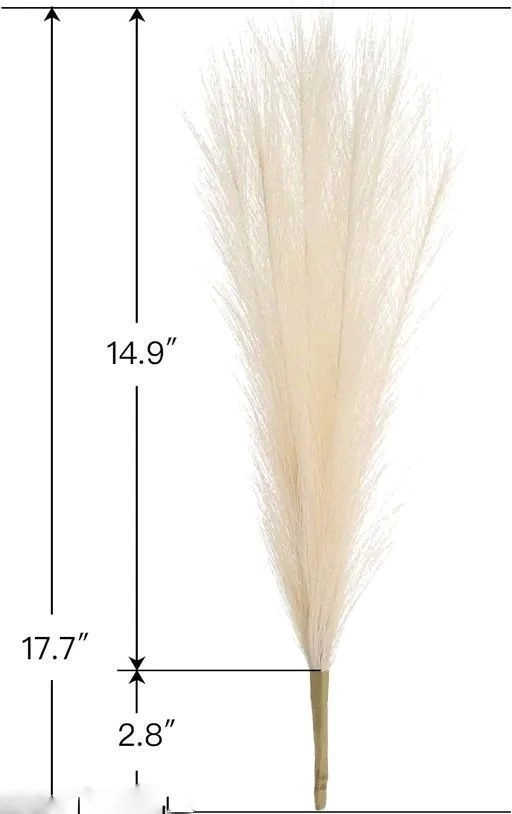 Fluffy artificial pampas grass 2