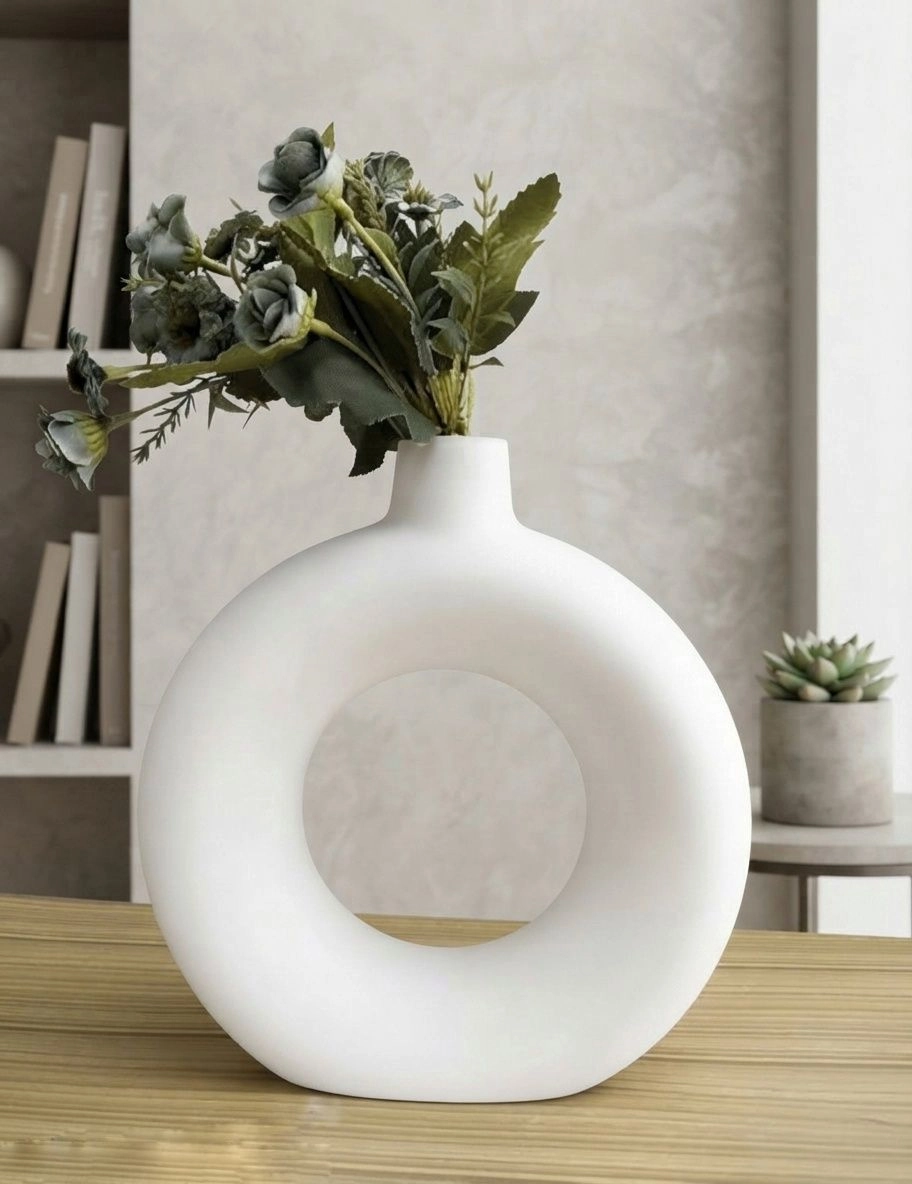 Donut ceramic flower vase 1