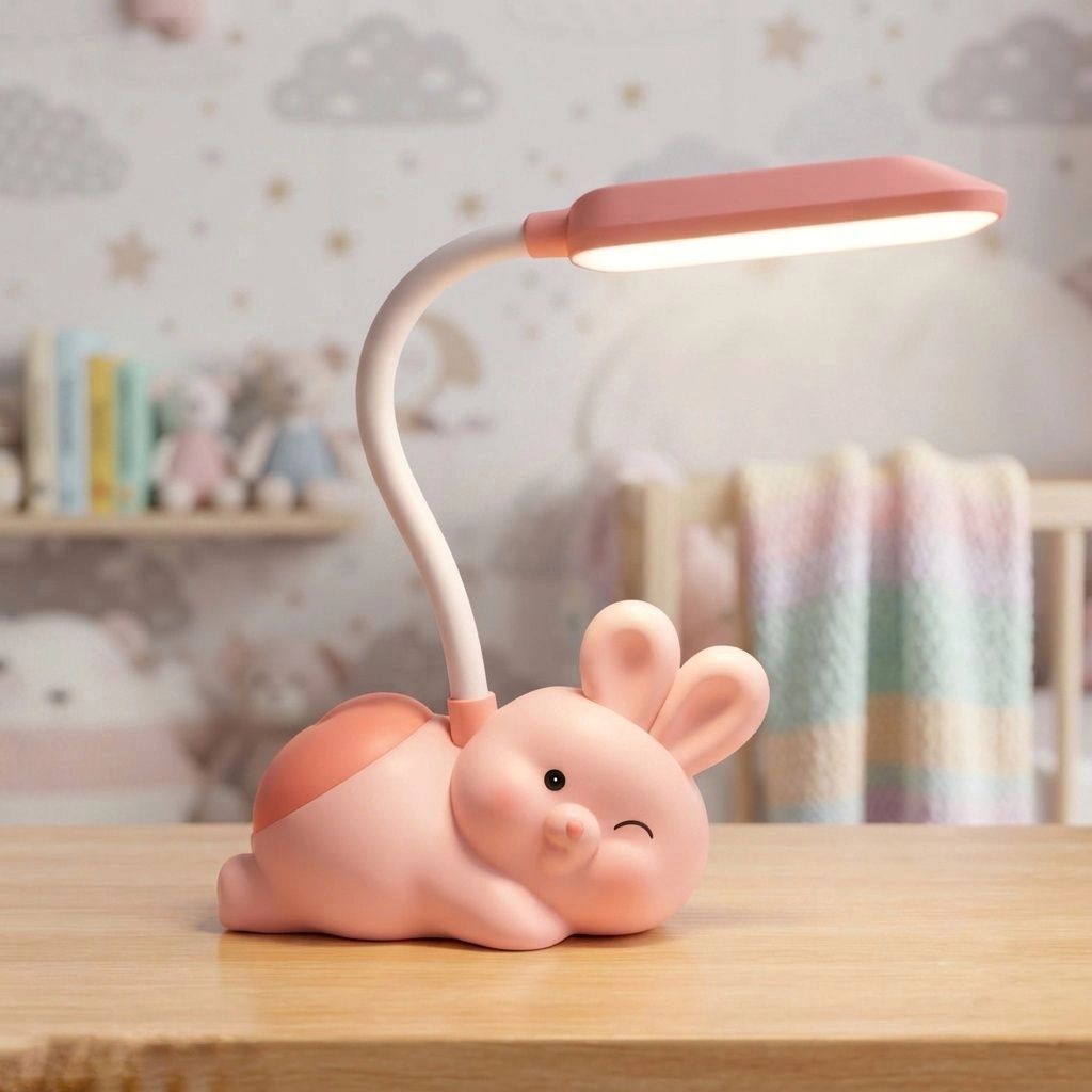 Cute baby bunny table lamp