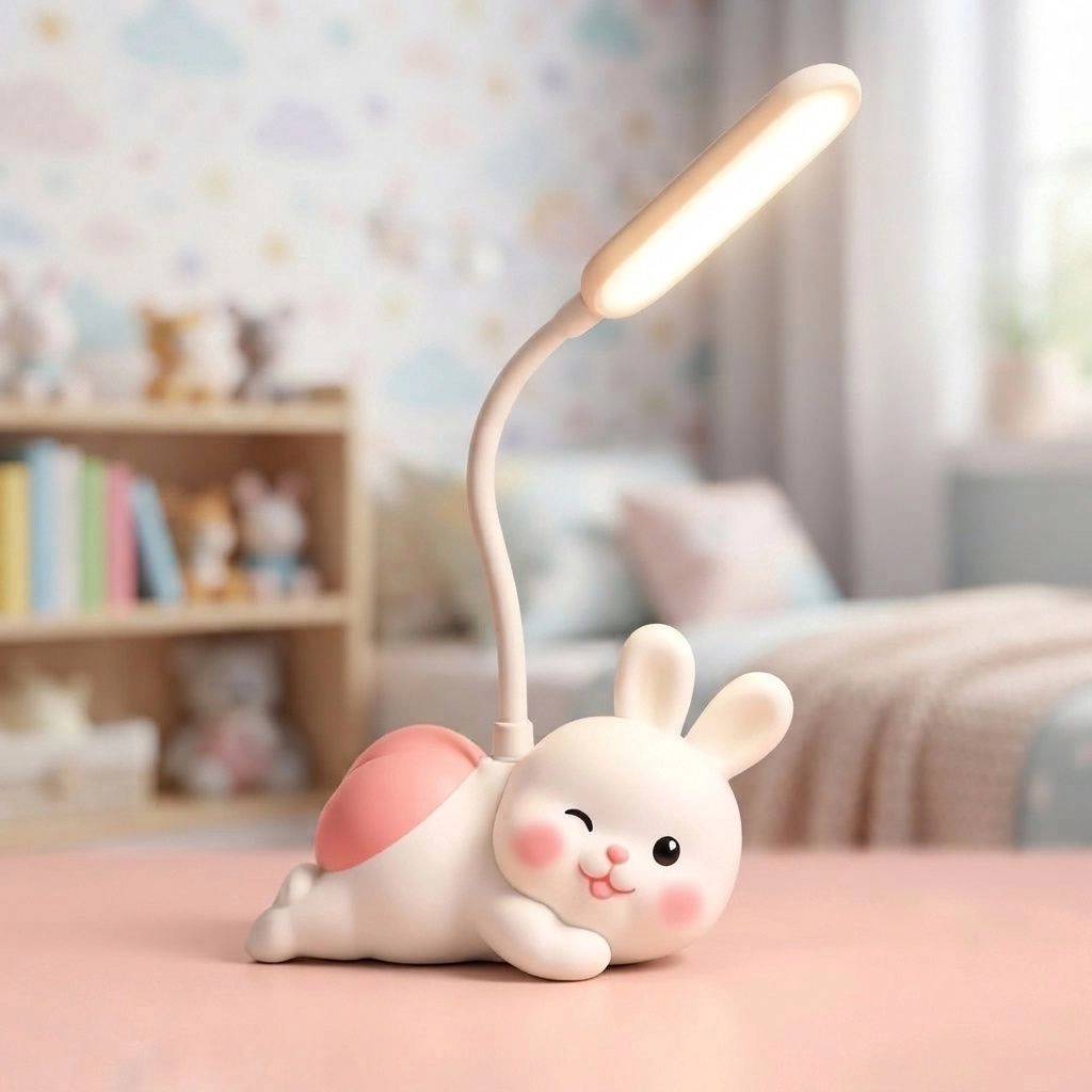 Cute baby bunny table lamp