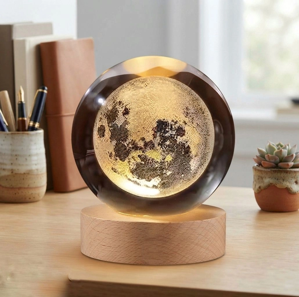 Cristal moon table lamp