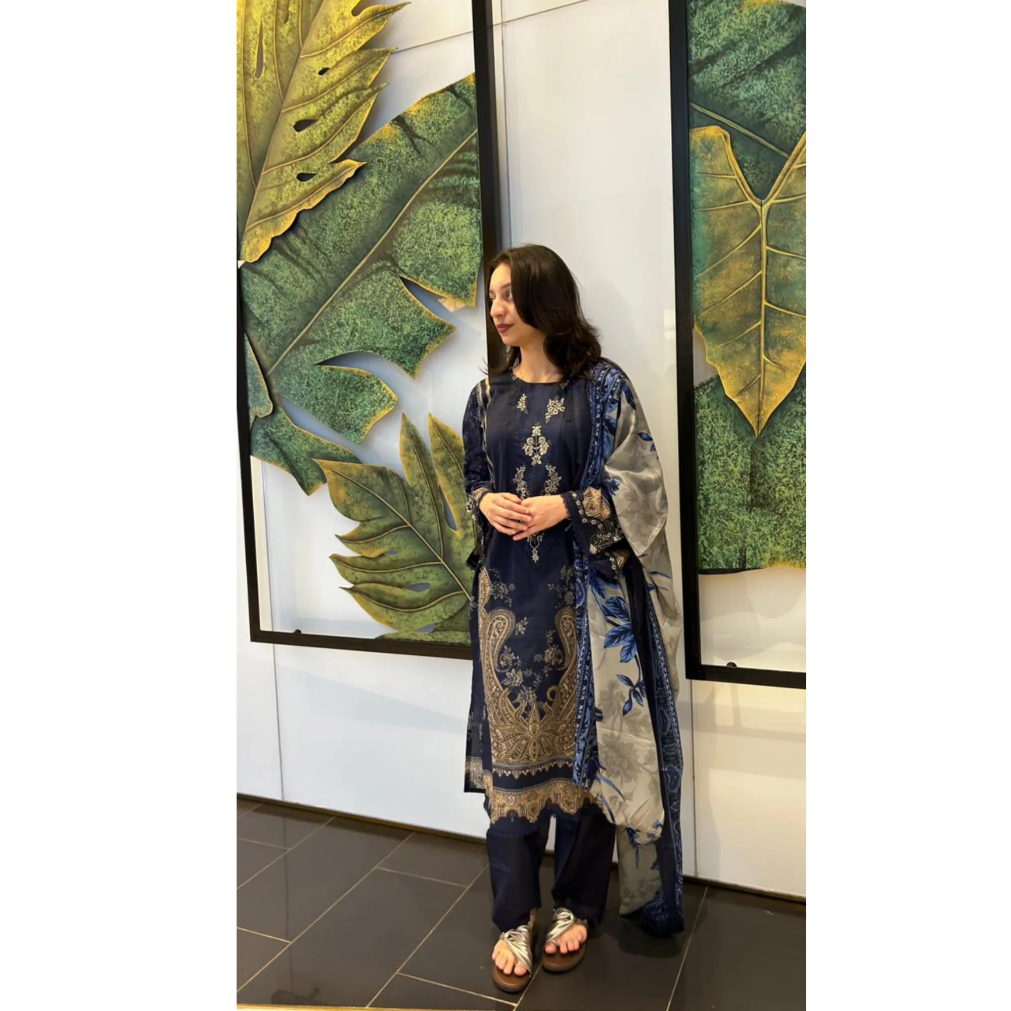 Pakistani lawn suit 1