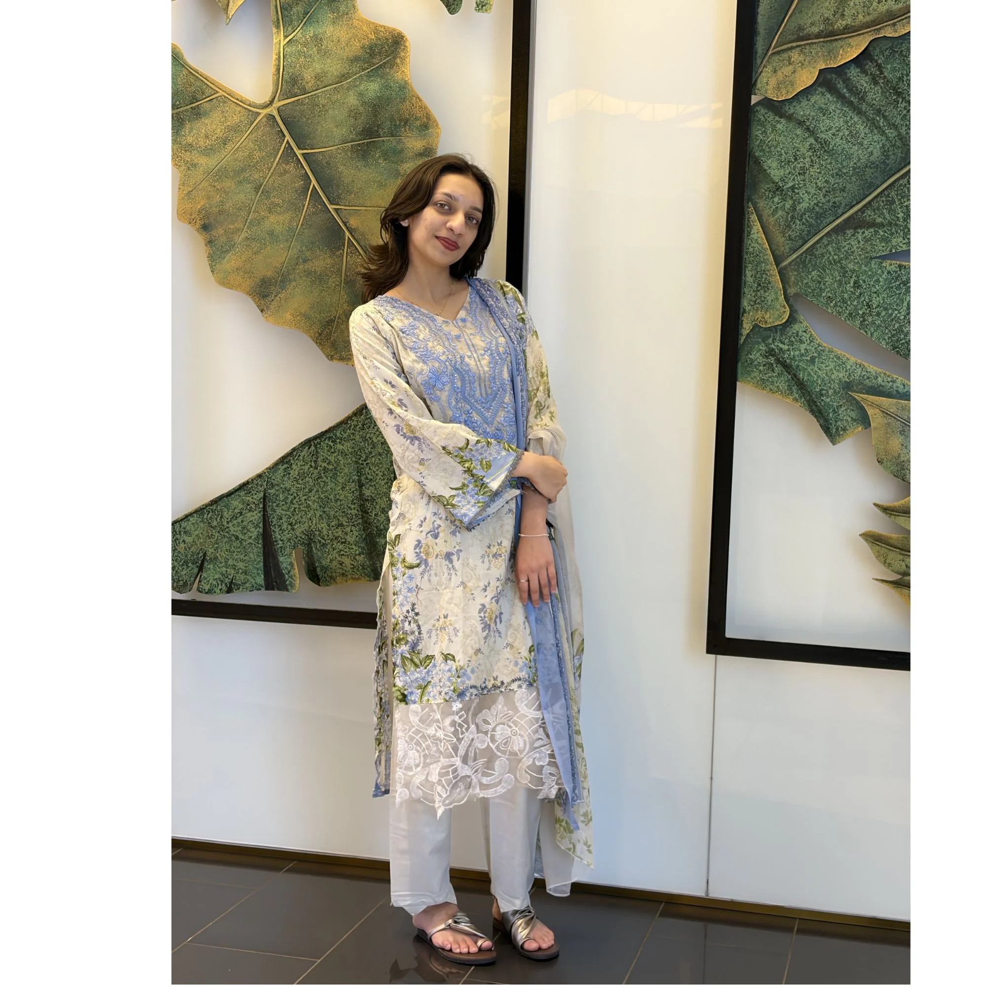 Pakistani lawn suit 1
