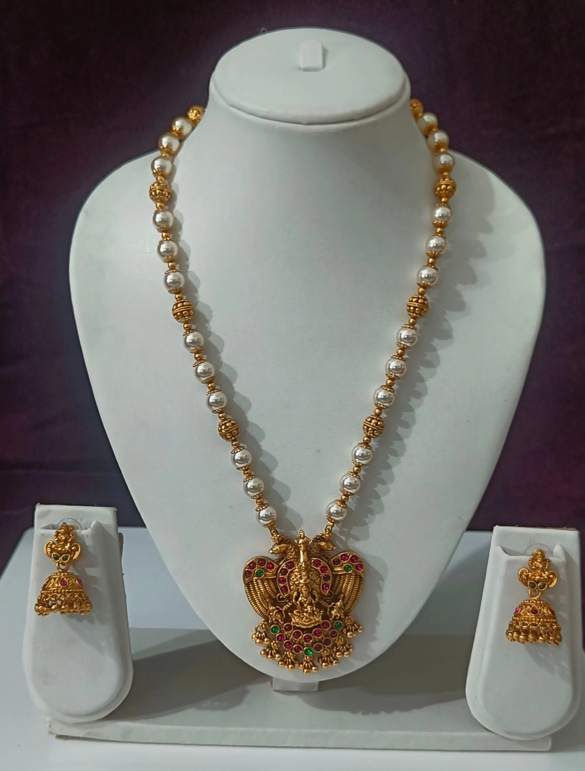 Lakshmi Pearl Haram Set ⭐ 1