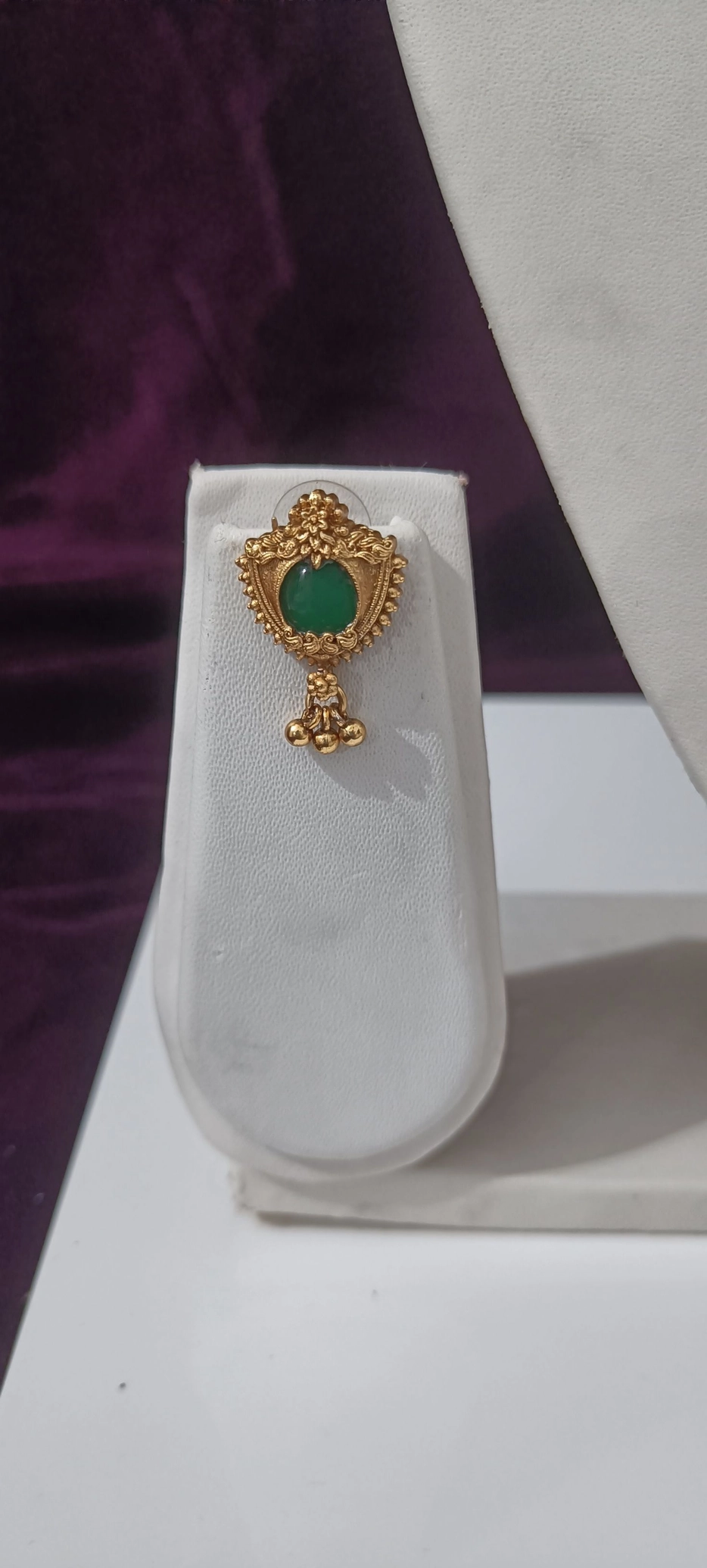 Premium Emerald Pendant Necklace Set 2