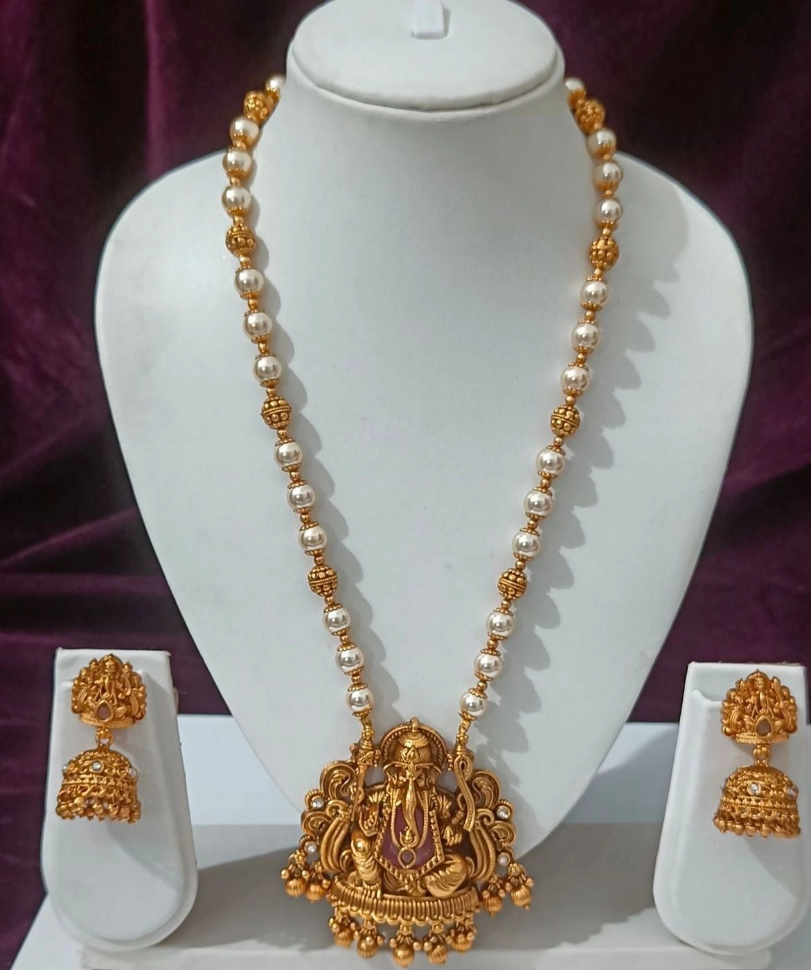 Premium Lakshmi Pearl Haram 1