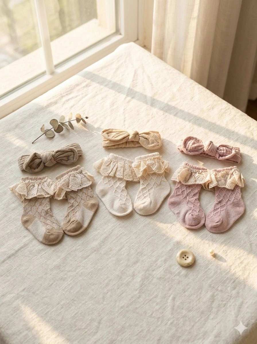 Colette bow sock set 1
