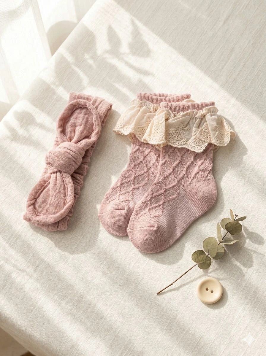 Colette bow sock set 3