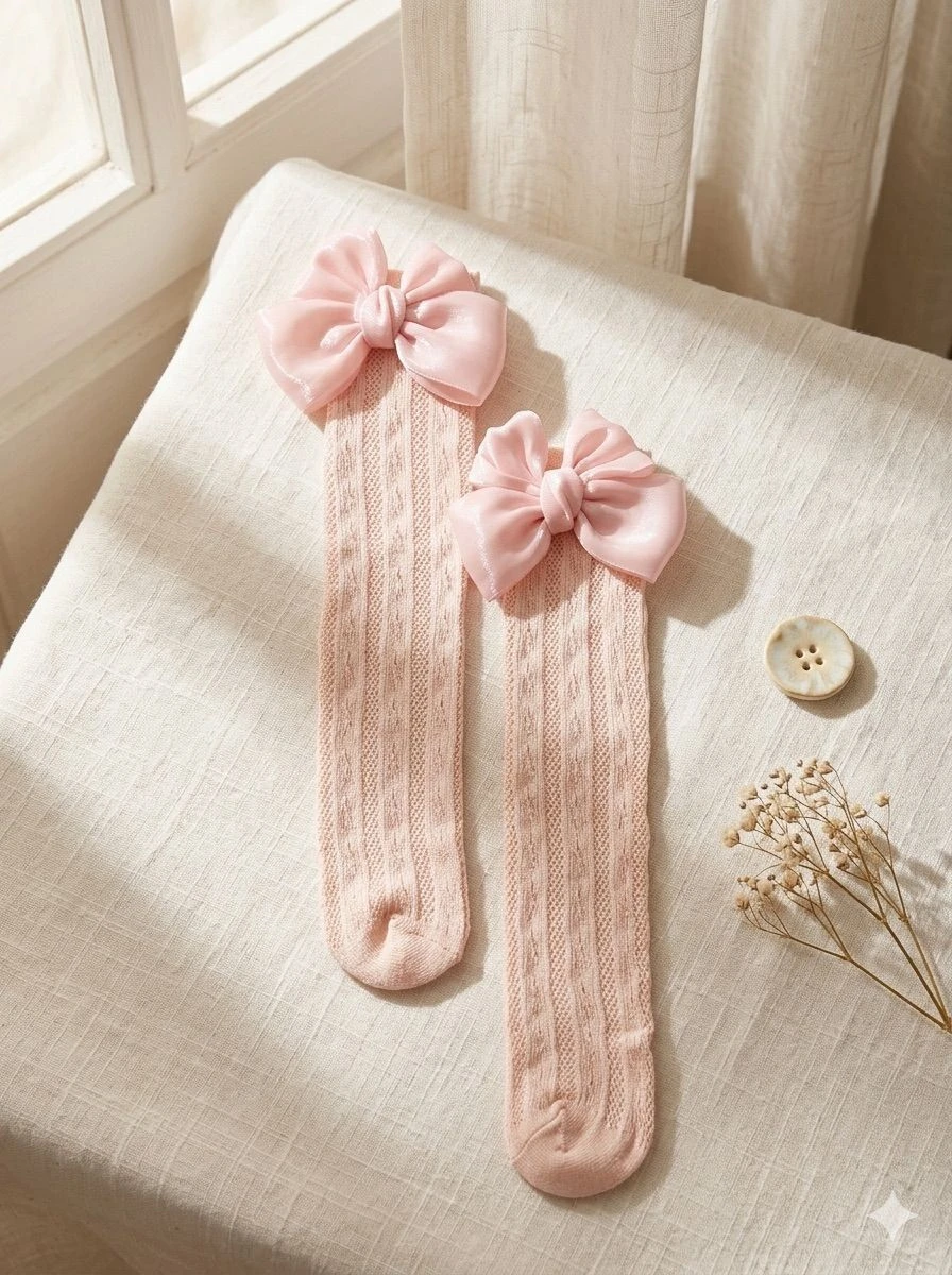 Ébène Bow Socks(M) 3