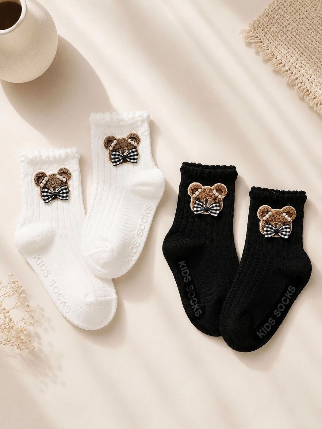 Luna Teddy Socks(3m - 3yrs) 1