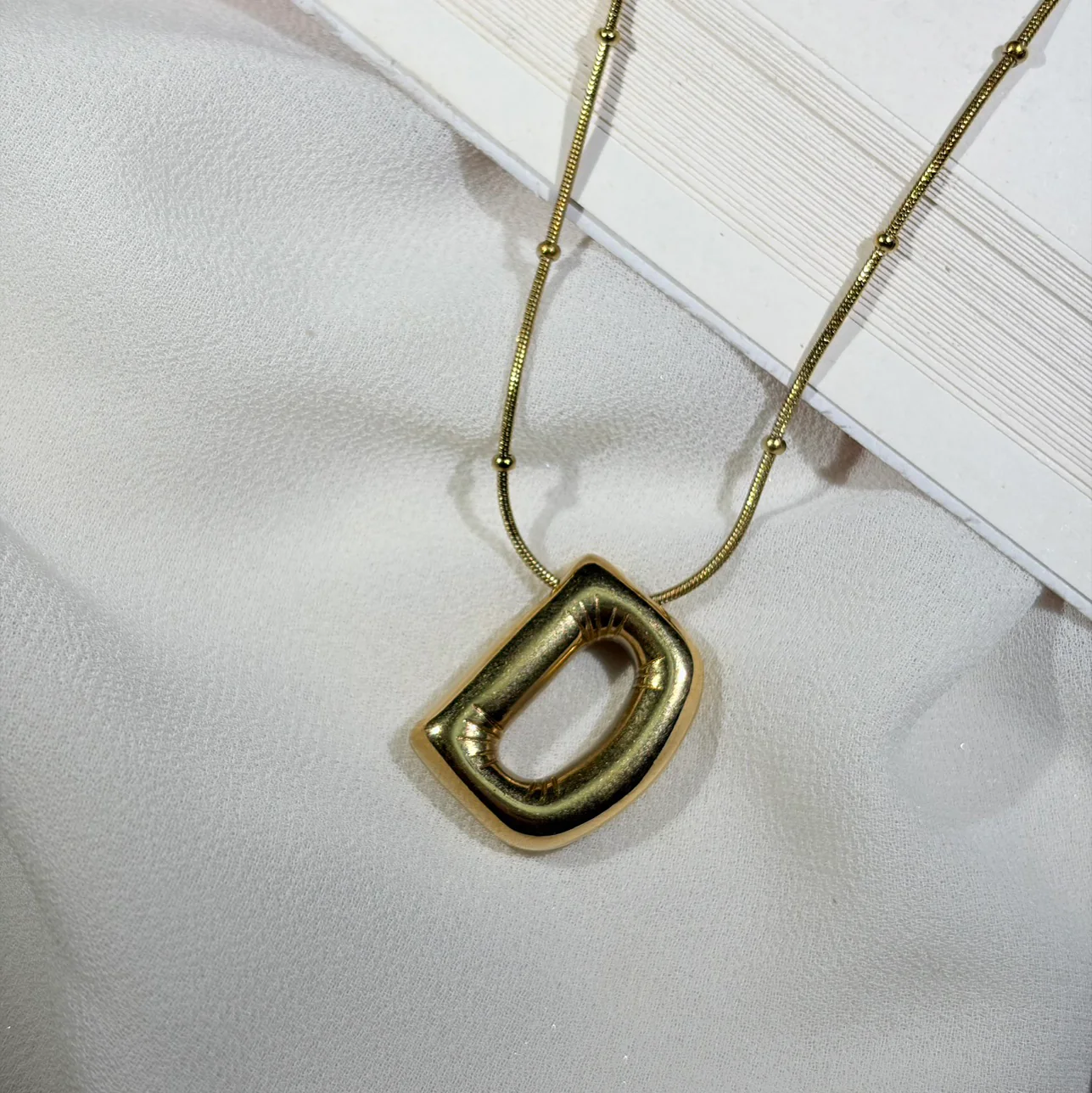 D letter pendant