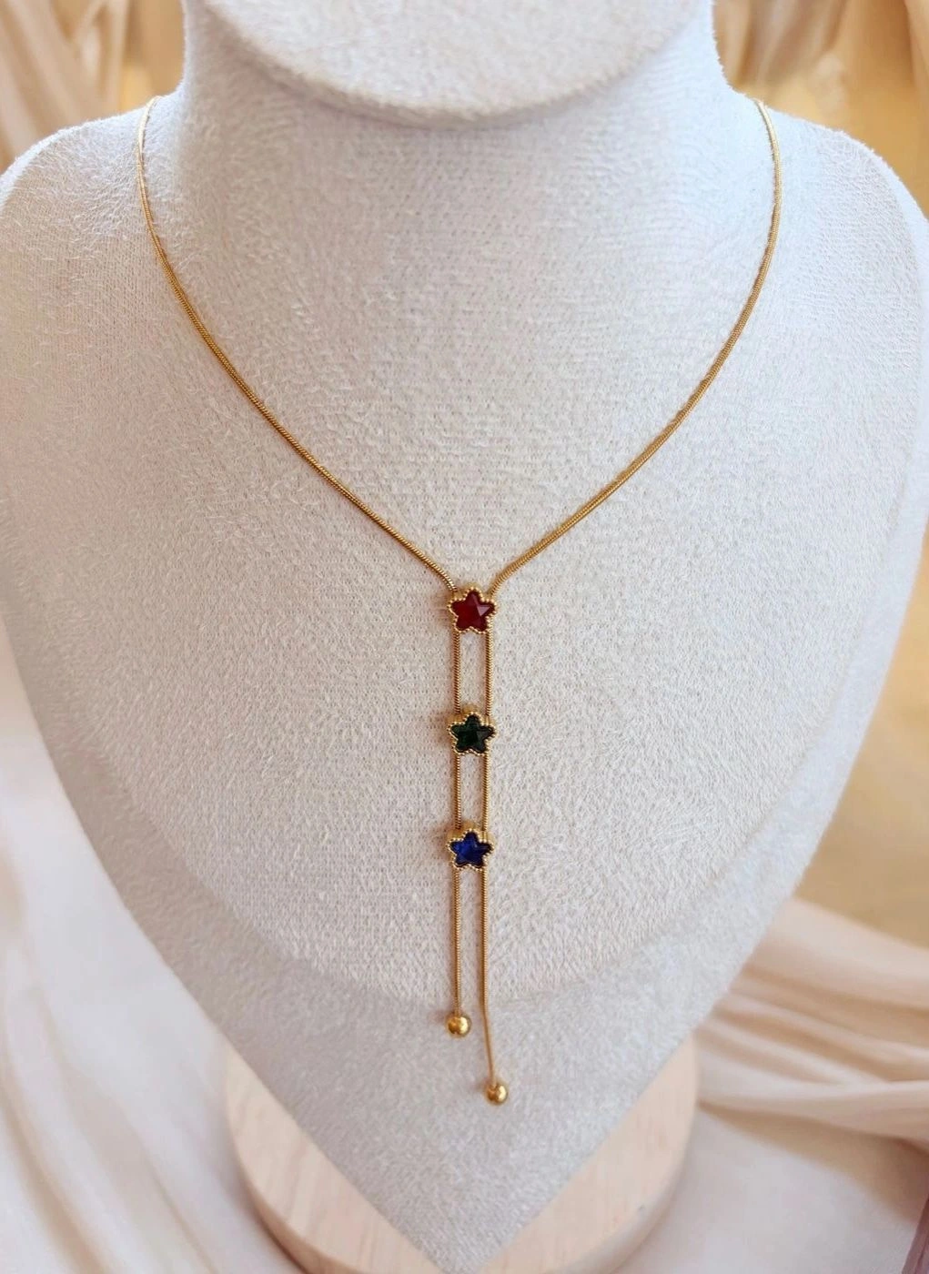 Starlight Multicolor charm necklace