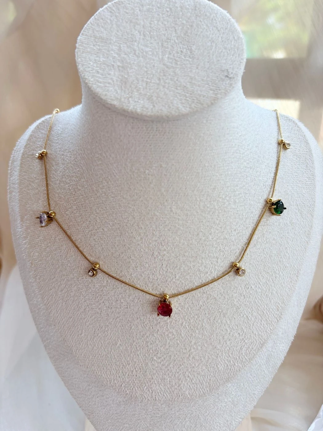 Mutli color traditional necklace with earing