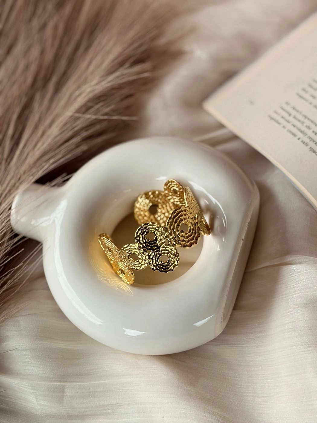 Golden spiral cuff