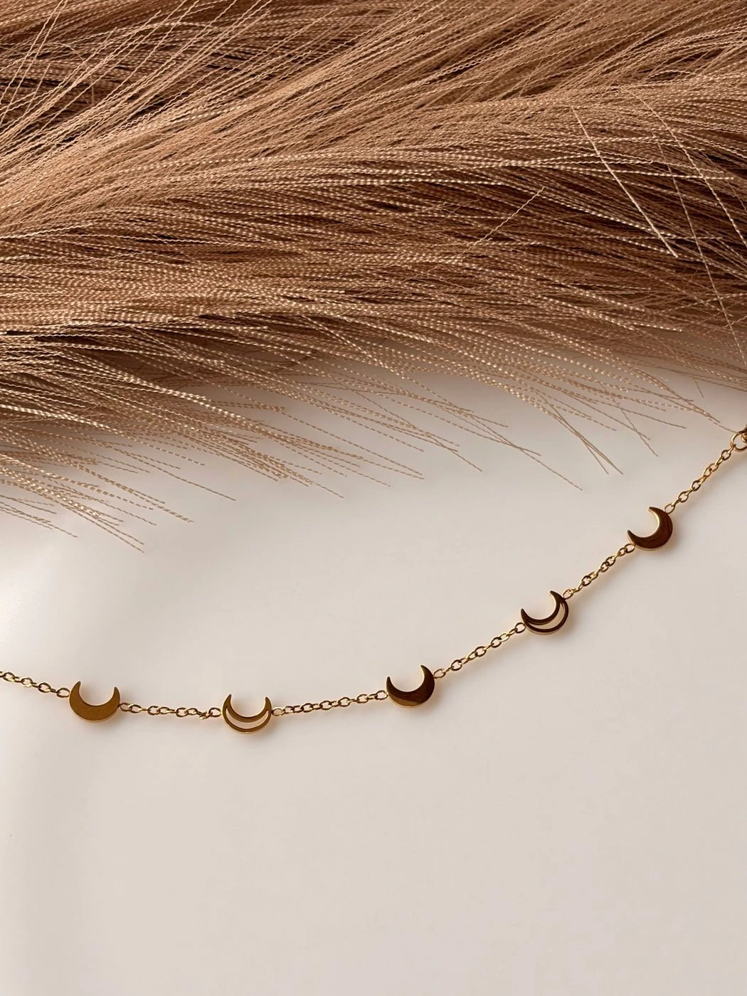 Cresent Moon Chain Bracelet