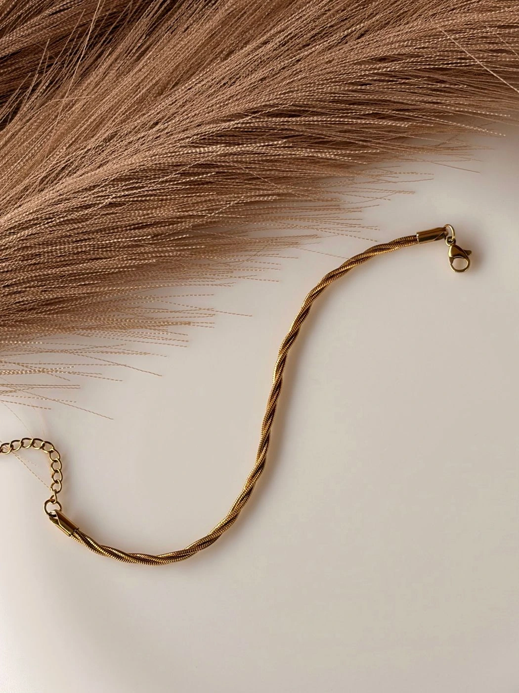 Gold Twisted Rope Bracelet