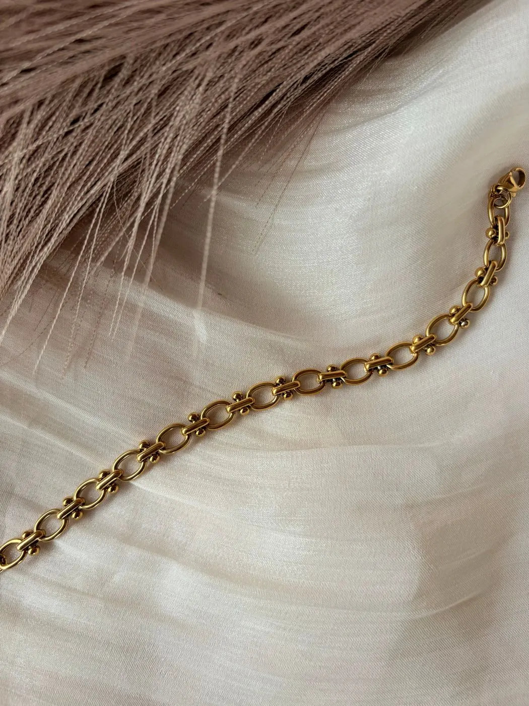 Gold Figaro Chain Bracelet