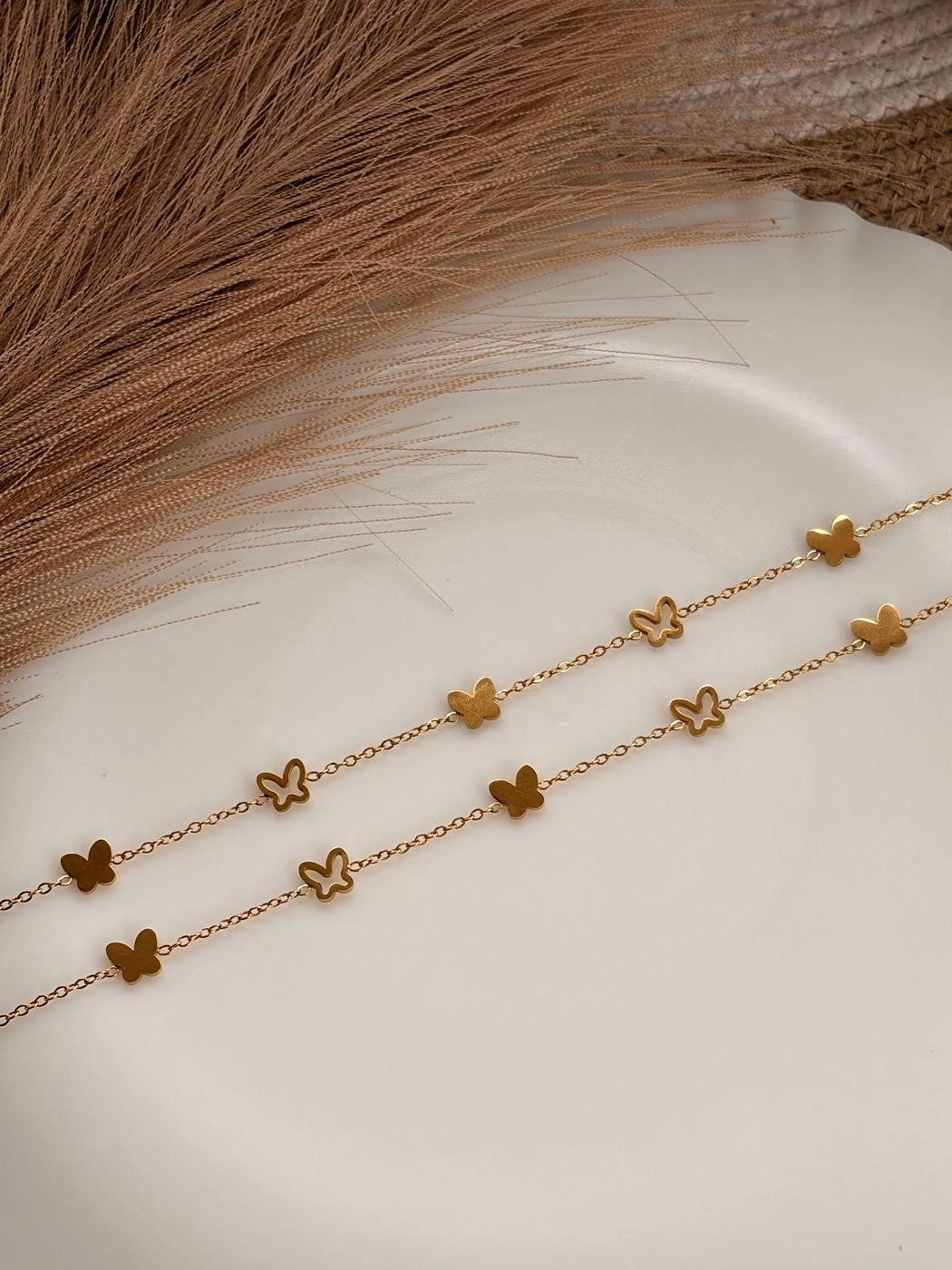 Butterfly anklets