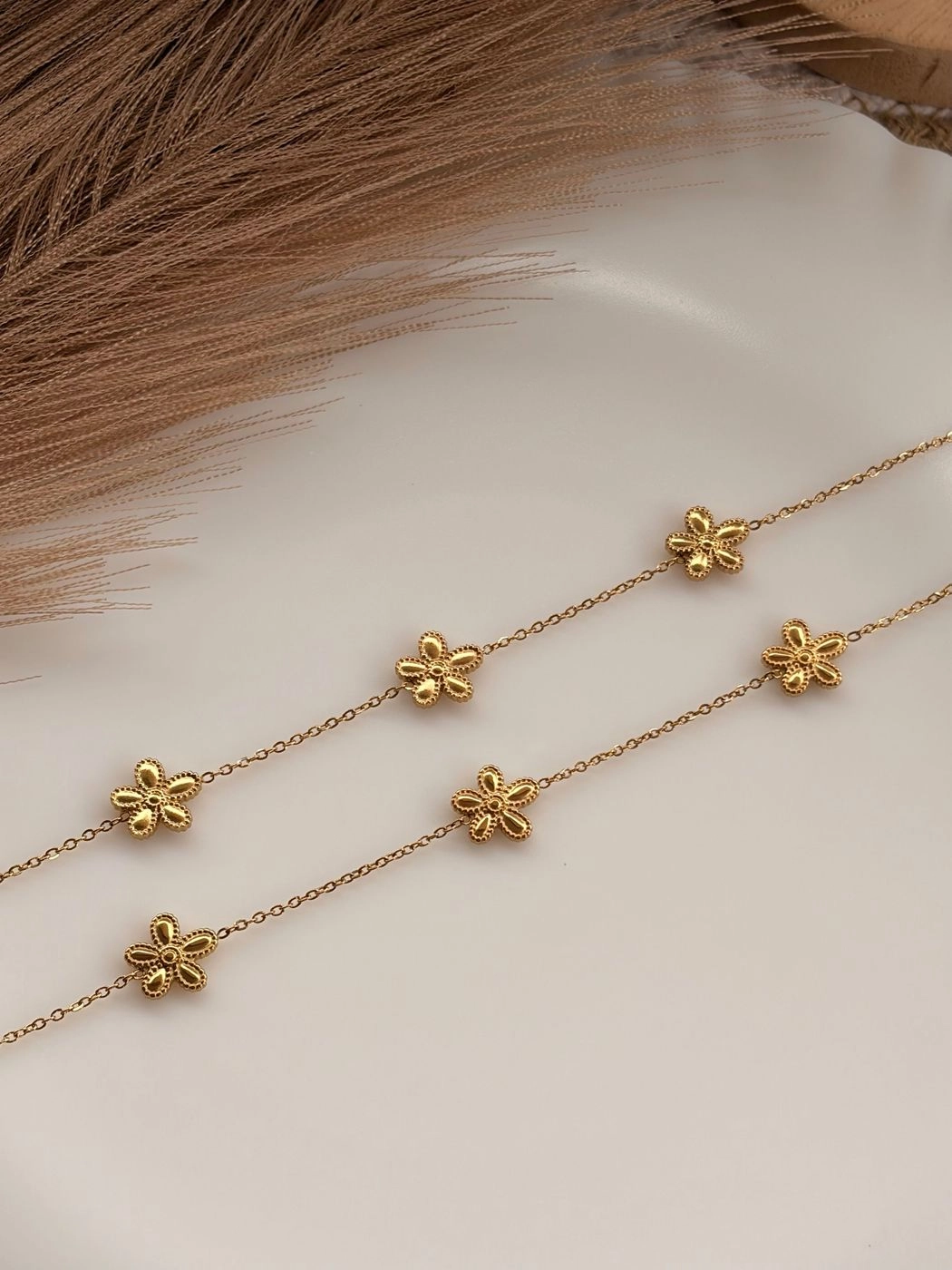 Floral anklets