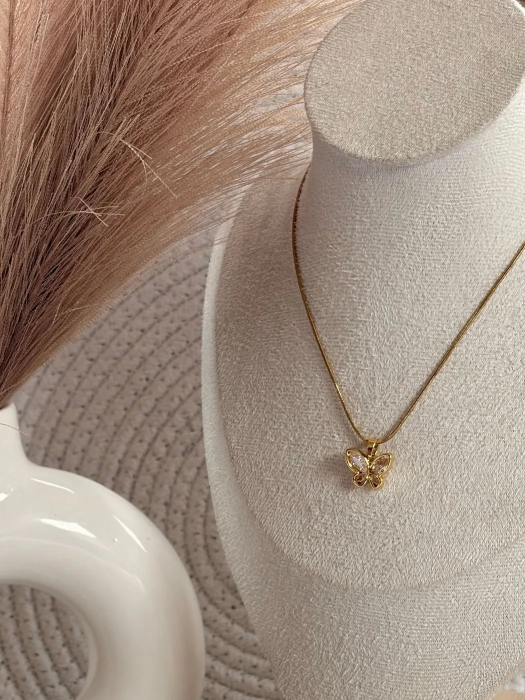 Butterfly stone chain