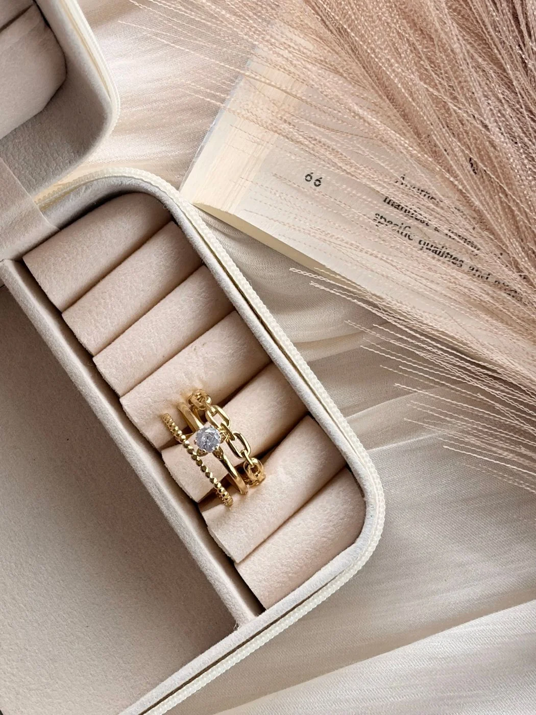 3 layer stone ring