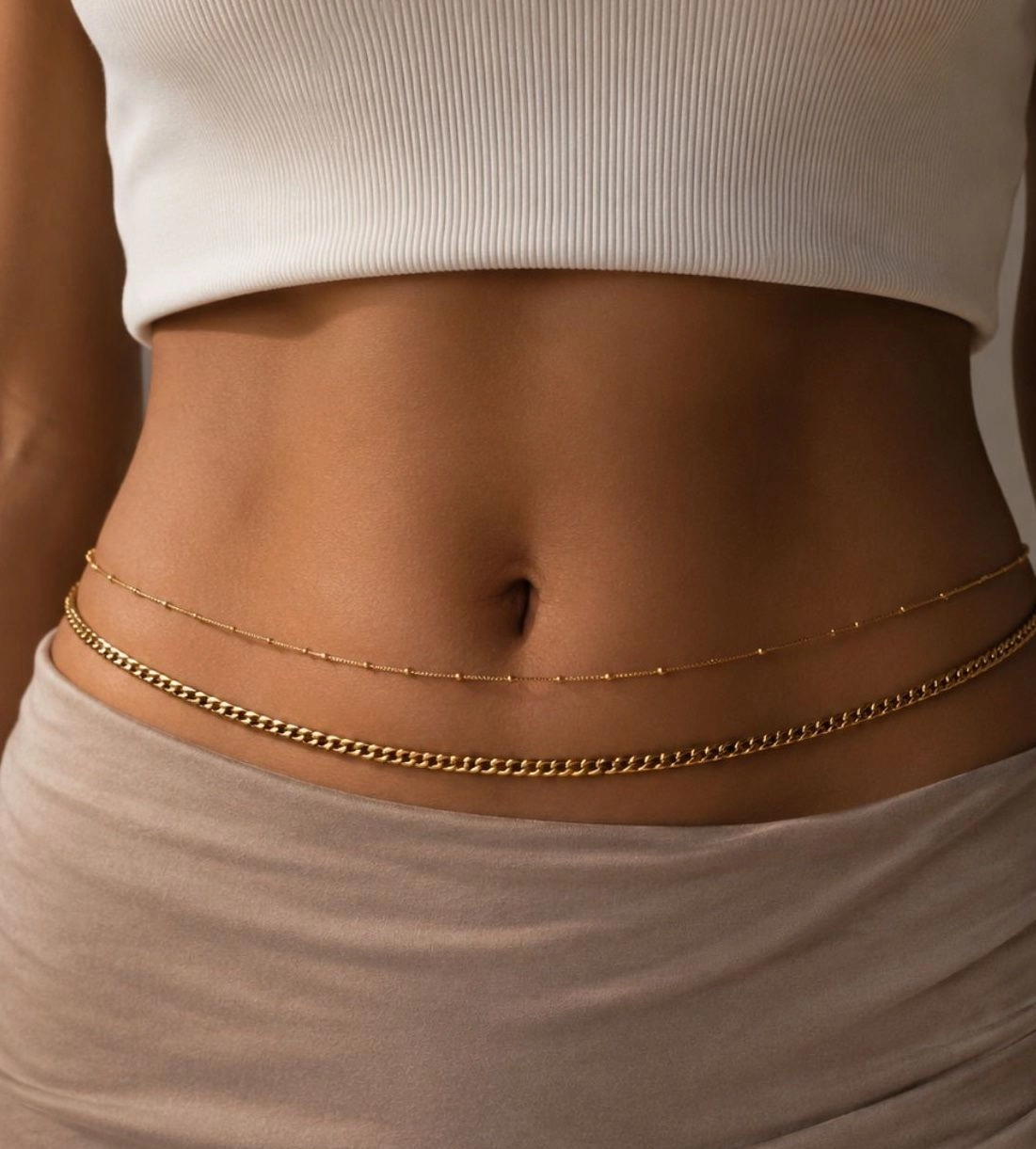 Double layer waist chain