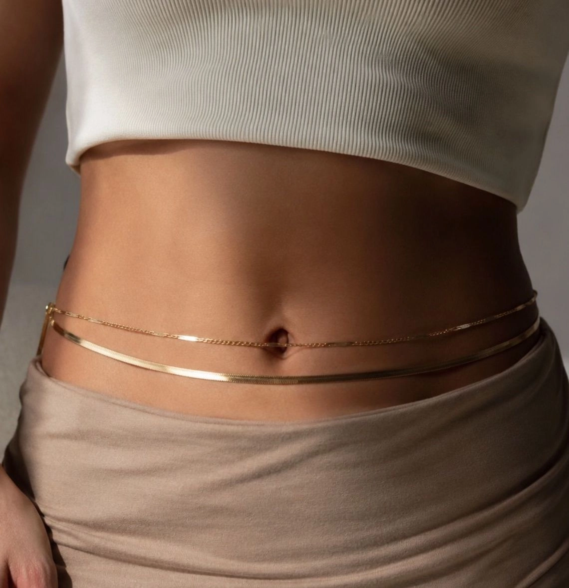Double layer waist chain